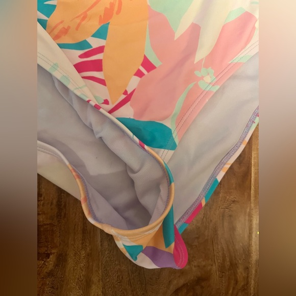 🆕 NWT Cupshe Floral One Piece Swimsuit pastel XL - Picture 6 of 6